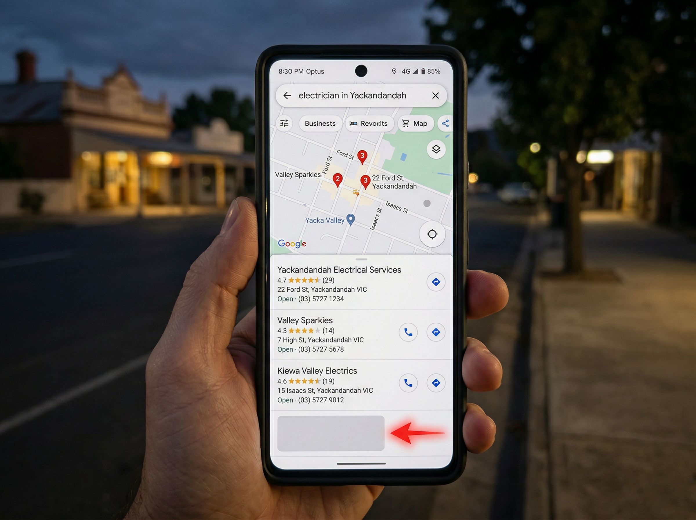 Google search showing competitors ranking and your business missing